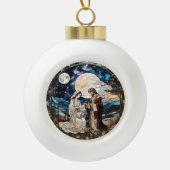 Heilige familie keramische bal ornament (Voorkant)