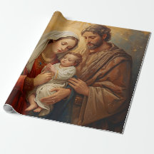 Heilige Familie Kerst Inpakpapier voor cadeauverpa