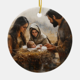 Heilige Familie Kerstmisornament Keramisch Ornament