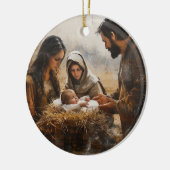 Heilige Familie Kerstmisornament Keramisch Ornament (Links)