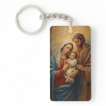 Heilige Familie Kerstsleutelhanger