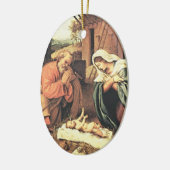 Heilige Familie kerstversiering Keramisch Ornament (Links)