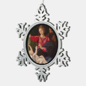 Heilige Familie Madonna van Loreto Tin Sneeuwvlok Ornament (Rechts)