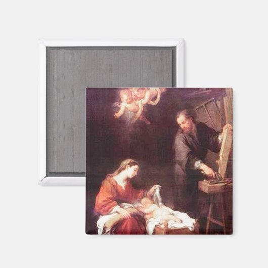 Heilige Familie met Angels  Magnet (Voorkant / Achterkant)