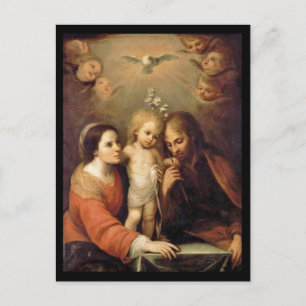Heilige Familie met Cherubs van Gutierrez Briefkaart