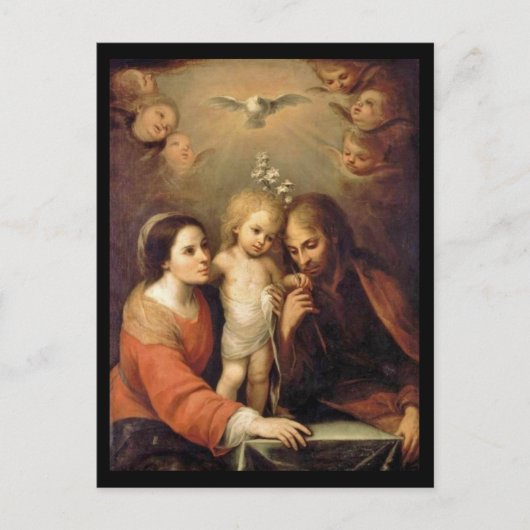 Heilige Familie met Cherubs van Gutierrez Briefkaart (Voorkant)