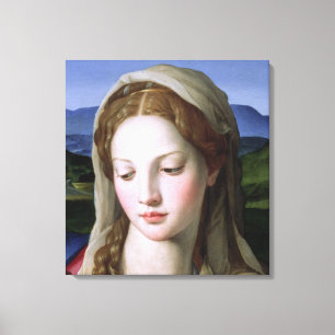 Heilige Familie met St. Anne en de baby St. John Canvas Afdruk