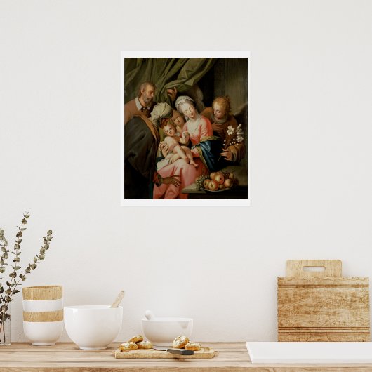 Heilige Familie met St. Anne Poster (Keuken)