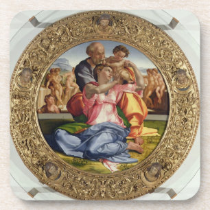Heilige Familie met St. John (Doni Tondo), 1504-05 Bier Onderzetter