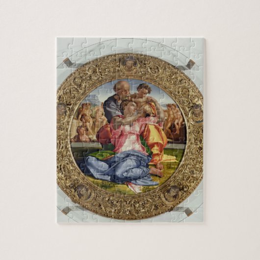 Heilige Familie met St. John (Doni Tondo), 1504-05 Legpuzzel (Verticaal)
