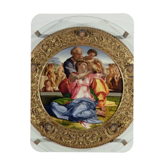 Heilige Familie met St. John (Doni Tondo), 1504-05 Magneet (Verticaal)