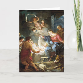 Heilige Familie Nativy Foto Religieuze Kerstmis Feestdagen Kaart