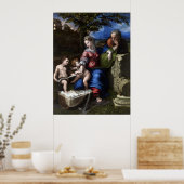 Heilige Familie Onder de Eik - Raphael - c1518 Poster (Keuken)