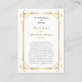 Heilige Familie Orthodoxe Christelijke Bruiloft Ge Plaatskaartje (Voorkant)