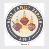 Heilige Familie Parish Vinyl Sticker (Vel)