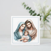 Heilige Familie – Teder kersttafereel (Staand voorkant)