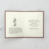 Heilige Familie Vaders Dag Katholieke Religie Kaart (Binnen)