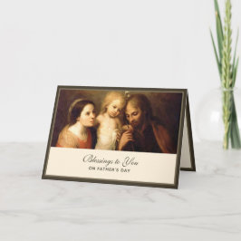 Heilige Familie Vaders Dag Katholieke Religieuze K Kaart