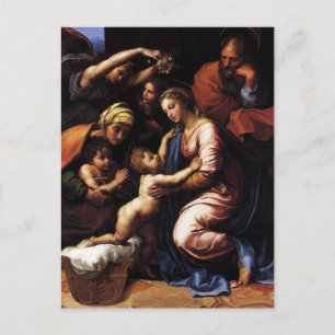 Heilige Familie van Rafaël Briefkaart