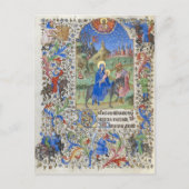 Heilige Familie Vlucht naar Egypte Kerst Middeleeu Briefkaart (Voorkant)