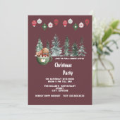 Heilige feestelijke kerstfeestuitnodiging (Staand voorkant)