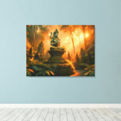 Heilige Fluisteringen van Bali Canvas Afdruk (Insitu (Houten vloer))