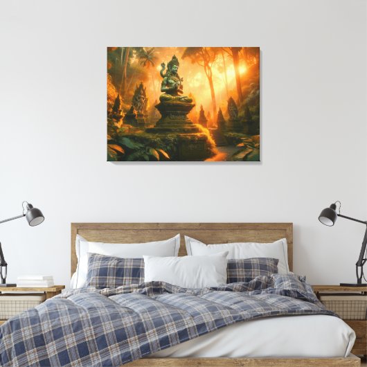 Heilige Fluisteringen van Bali Canvas Afdruk (Insitu (Slaapkamer))