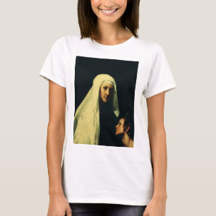 Heilige Frances van Rome Beschermengel Fijne Kunst T-shirt