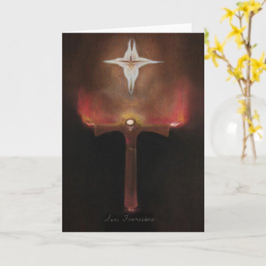 Heilige Francis van Assisi Kaart (Gele Bloem)