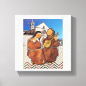 Heilige Franciscus en Heilige Clare van Assisi Canvas Afdruk (Voorkant)