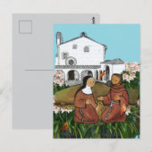 Heilige Franciscus en Heilige Clare van Assisi Kaa Briefkaart (Voorkant / Achterkant)