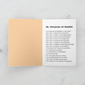 Heilige Franciscus en Heilige Clare van Assisi Kaa Kaart (Binnen)