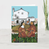 Heilige Franciscus en Heilige Clare van Assisi Kaa Kaart (Voorkant)