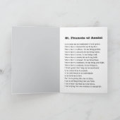 Heilige Franciscus en Heilige Clare van Assisi Kaa Kaart (Binnen)