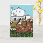 Heilige Franciscus en Heilige Clare van Assisi Kaa Kaart (Gele Bloem)