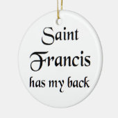 heilige franciscus keramisch ornament (Links)