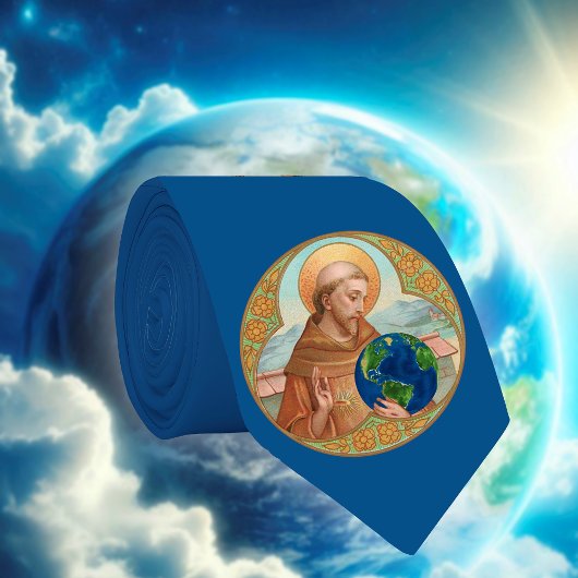 Heilige Franciscus van Assisi en het milieu (blauw Stropdas