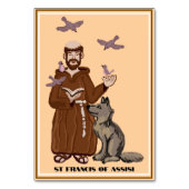 Heilige Franciscus van Assisi gebedskaart Kaart (Voorkant)