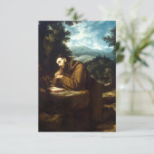 Heilige Franciscus van Assisi Heilige kaart (Staand voorkant)