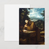 Heilige Franciscus van Assisi Heilige kaart (Voorkant / Achterkant)