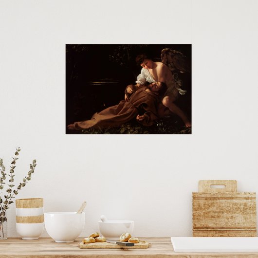 Heilige Franciscus van Assisi in extase Poster (Keuken)