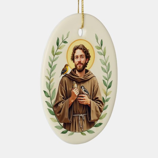 Heilige Franciscus van Assisi katholieke devotione Keramisch Ornament (Rechts)