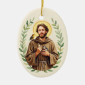 Heilige Franciscus van Assisi katholieke devotione Keramisch Ornament (Voorkant)