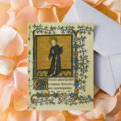 Heilige Franciscus van Assisi Katholieke Middeleeu Briefkaart