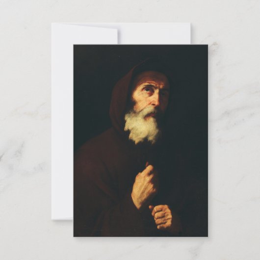 Heilige Franciscus van Paola Heilige kaart (Voorkant)