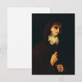 Heilige Franciscus van Paola Heilige kaart (Voorkant / Achterkant)