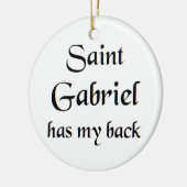 heilige Gabriël Keramisch Ornament (Links)