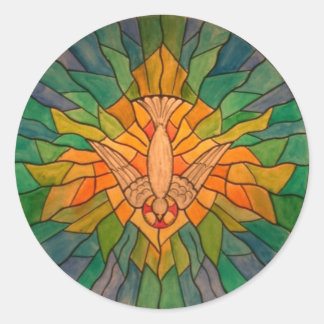 Heilige Geest 01 z-1 HS Ronde Sticker