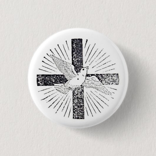 Heilige Geest 1"knop Ronde Button 3,2 Cm (Voorkant)