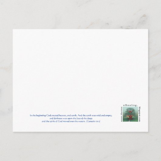 Heilige Geest Aankondigingskaart (Achterkant)
